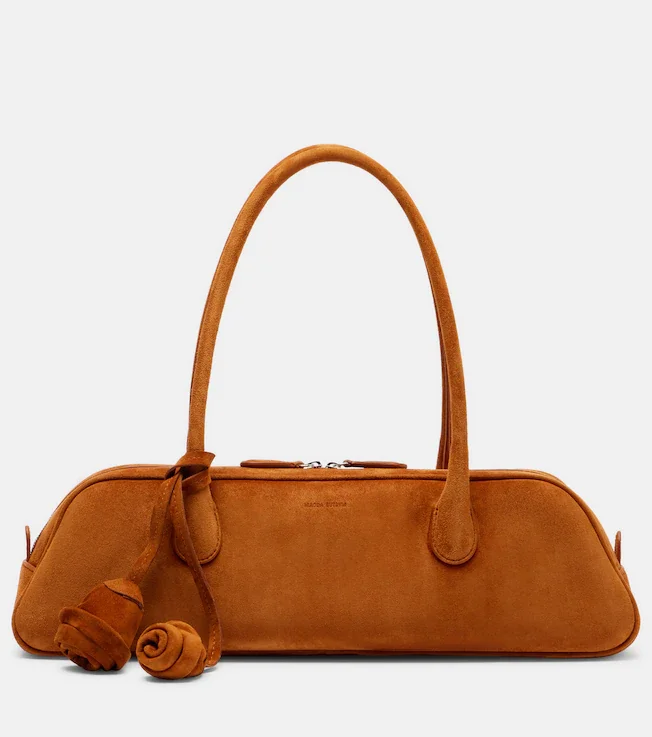Brigitte suede shoulder bag