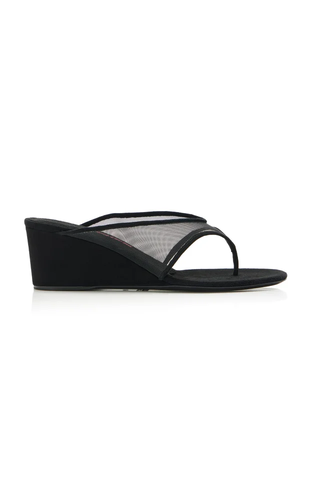 Audokia Mesh Wedge Sandals