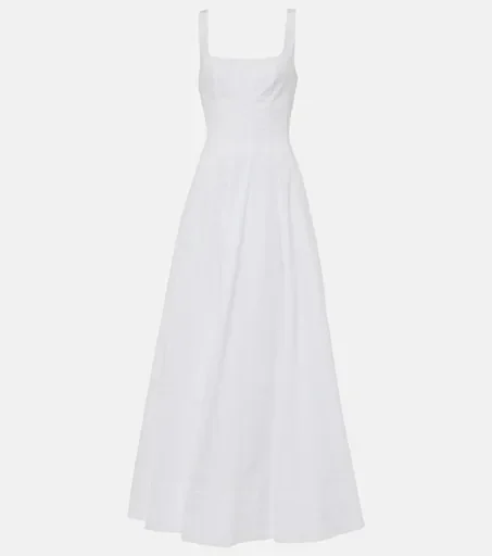 Wells cotton poplin maxi dress