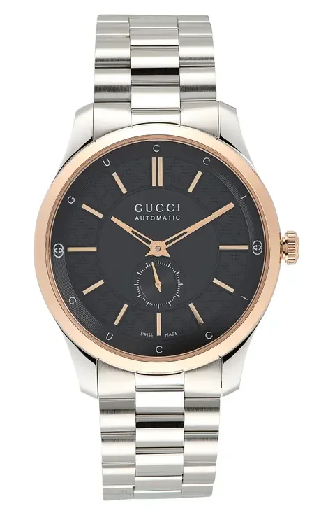 G-Timeless Slim Two-Tone Automatic Bracelet Watch, 40mm