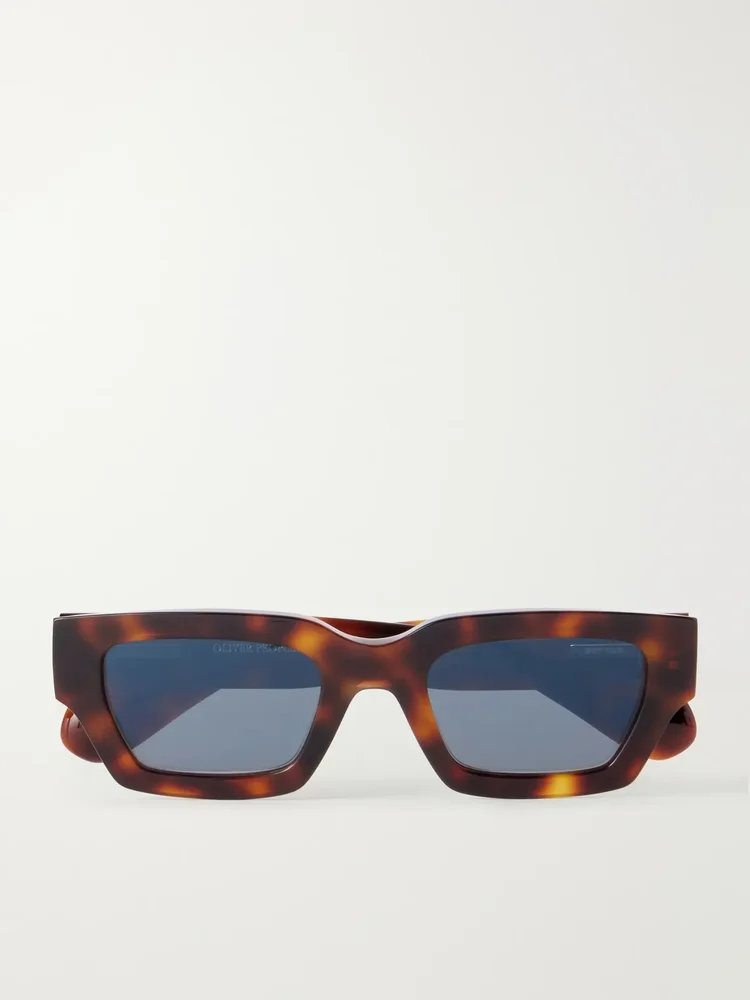 x Jil Sander Edition 6 Square-Frame Tortoiseshell Acetate Sunglasses