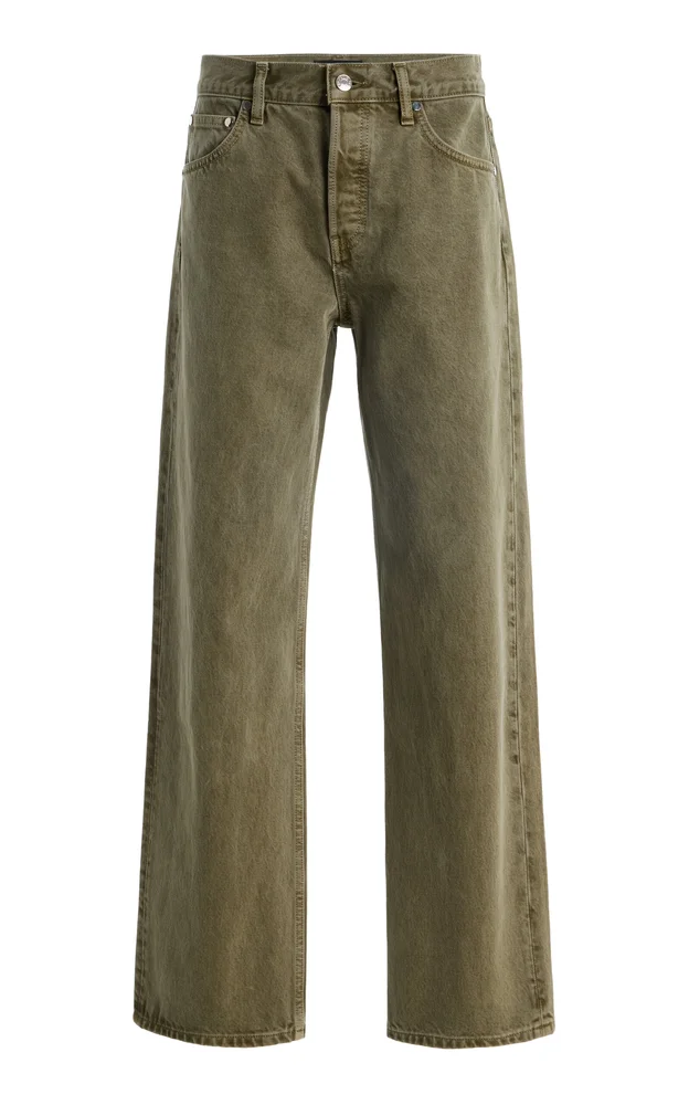 Rigid Mid-Rise Baggy Jeans