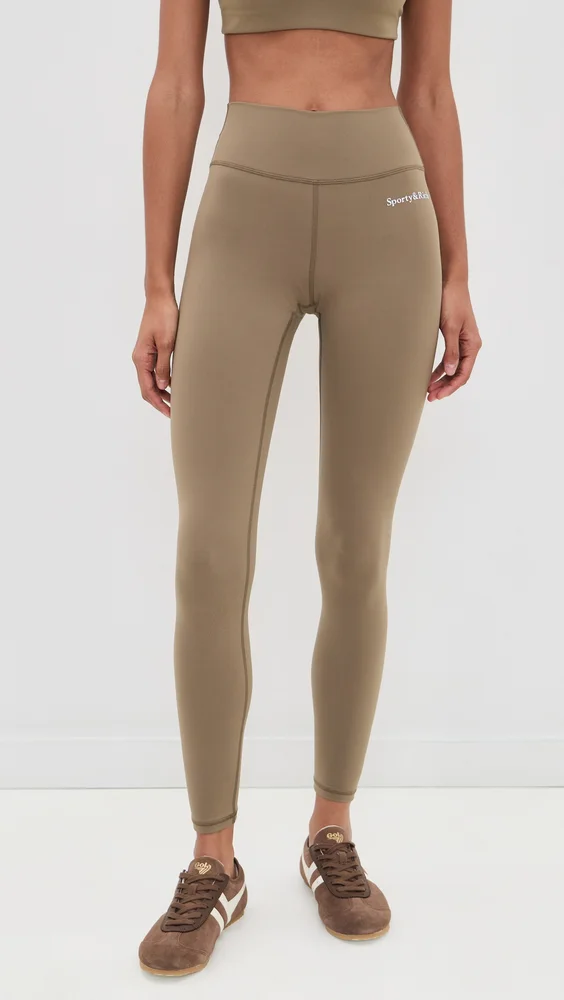 Serif Logo High Waisted Full Leggings