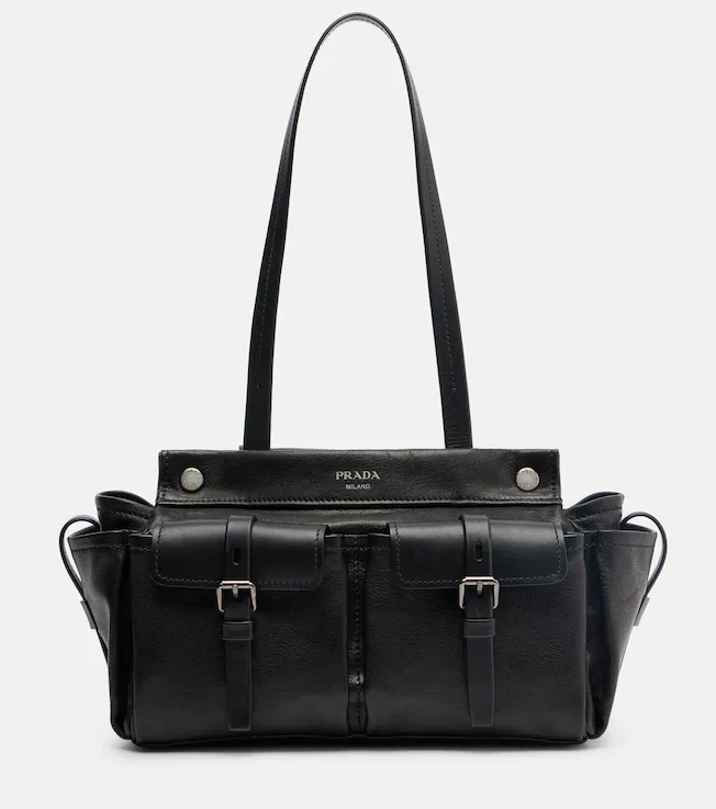 Route leather tote bag