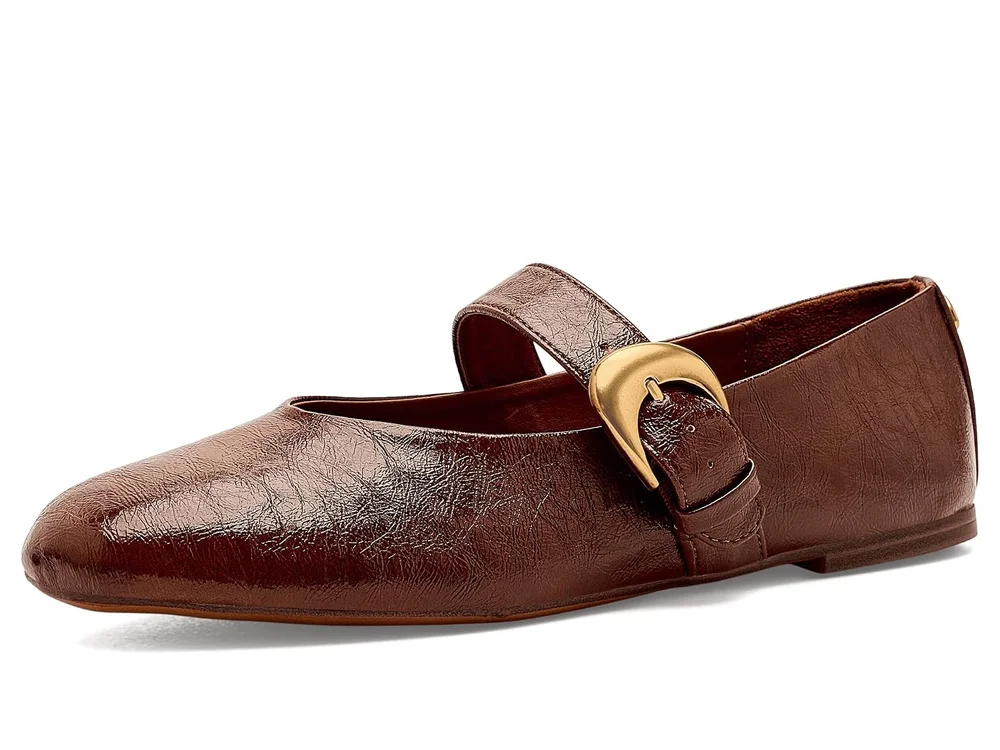 Bella Ballet Flat (Deep Pecan)