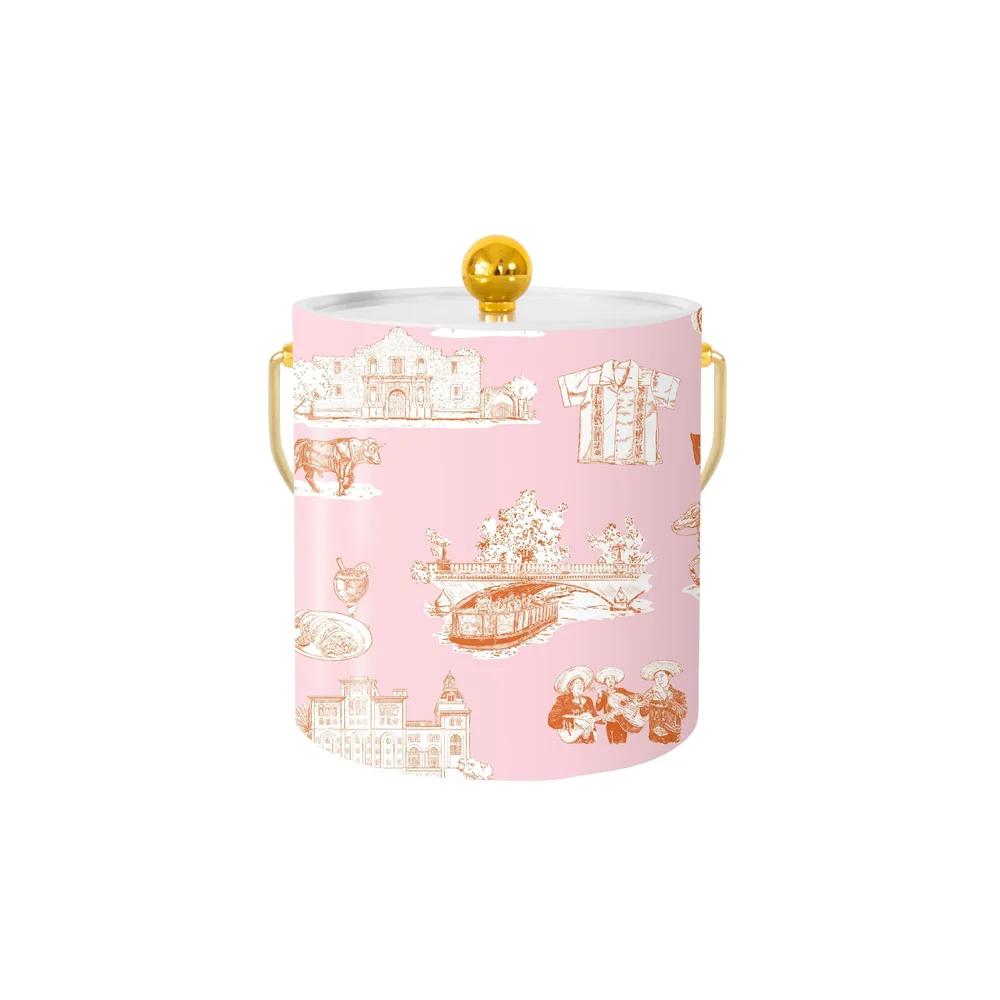 San Antonio Toile Ice Bucket