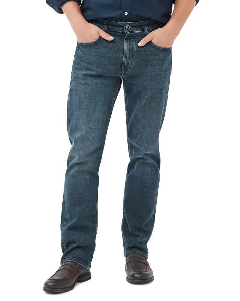 Winton Relaxed Fit Jeans in Mid Blue