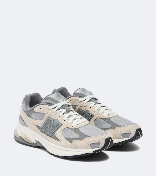 2010 suede-trimmed sneakers