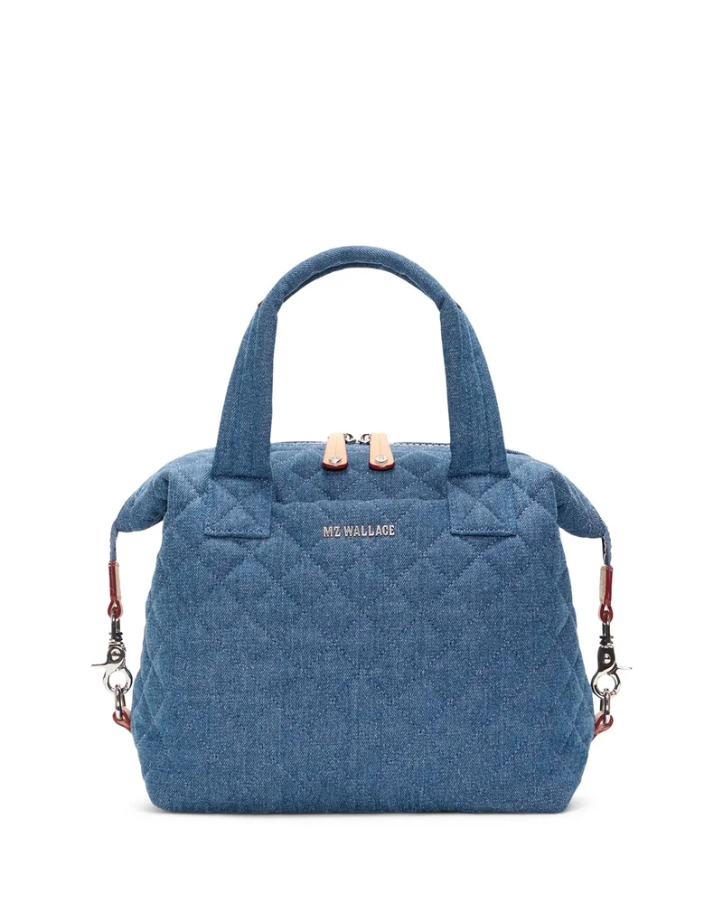 Sutton Deluxe Small Quilted Denim Satchel