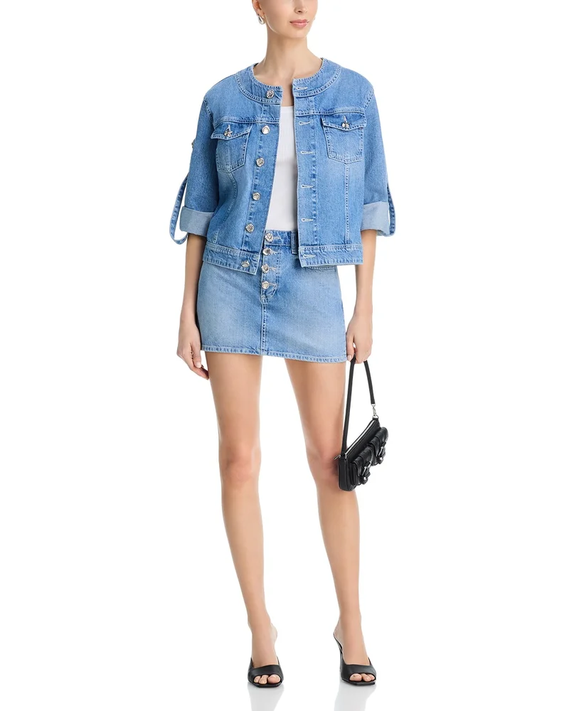 Anouk Collarless Jacket & Solene Mini Skirt