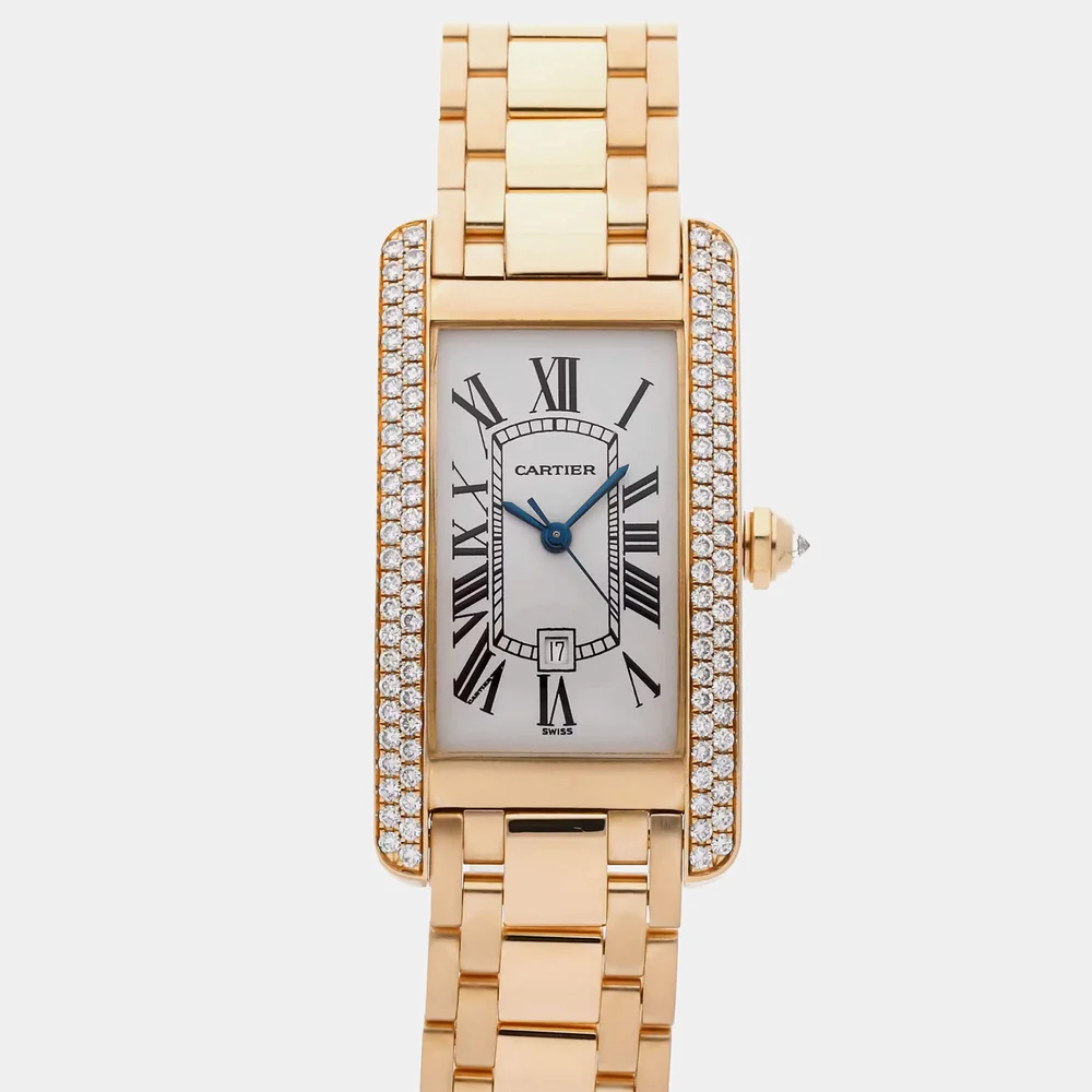 Pre-Owned Tank Americaine Automatic Watch in 18K Yellow Gold