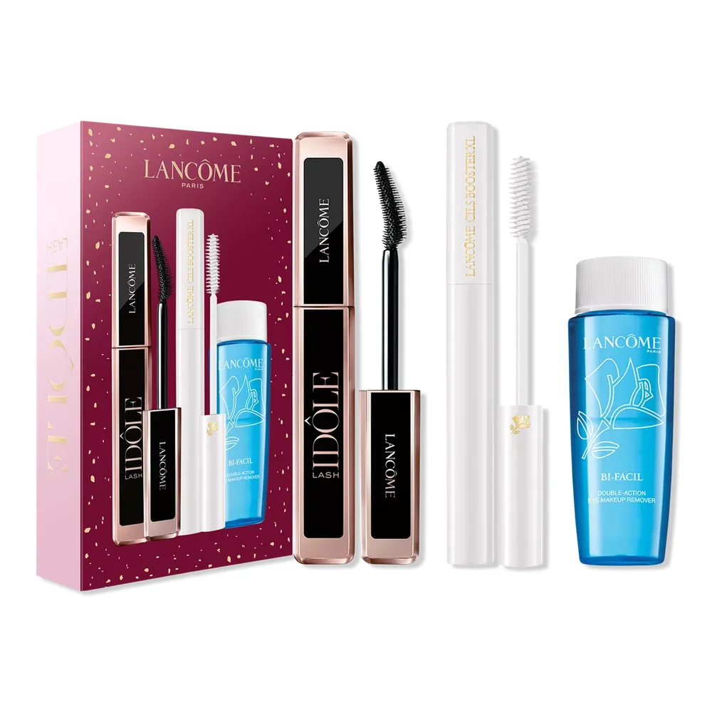 Lash 3 Piece Set with Idôle Mascara, Cils Booster Primer & Bi-Facil Makeup Remover
