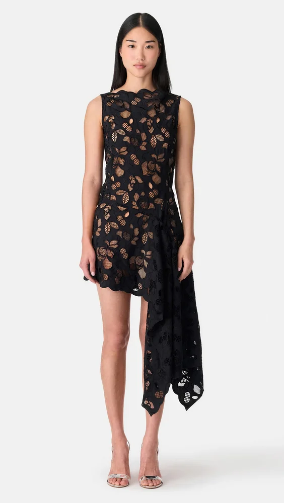 Lace Asymmetrical Dress