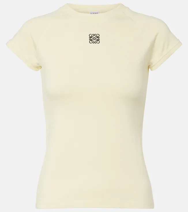 Anagram cotton-blend T-shirt