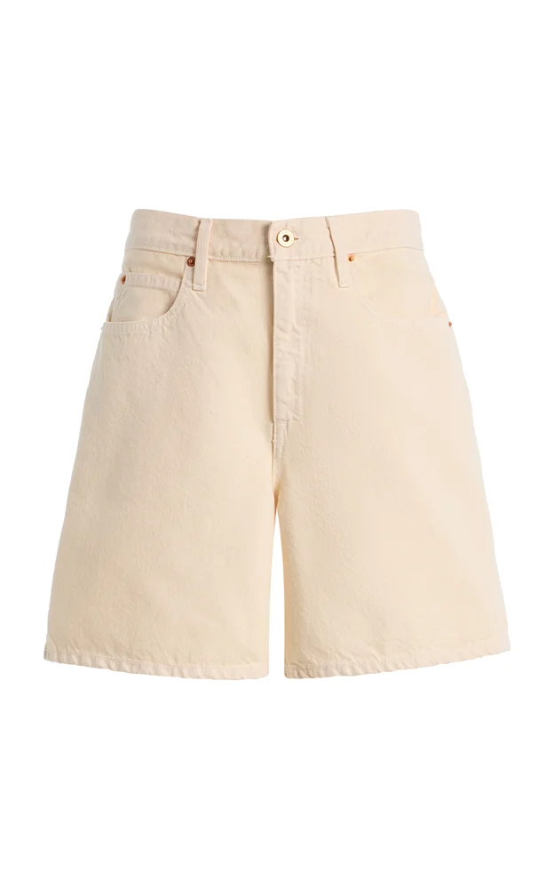 Square Denim Shorts