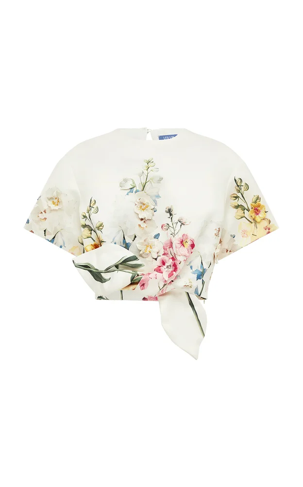 Riley Embroidered Crop Top