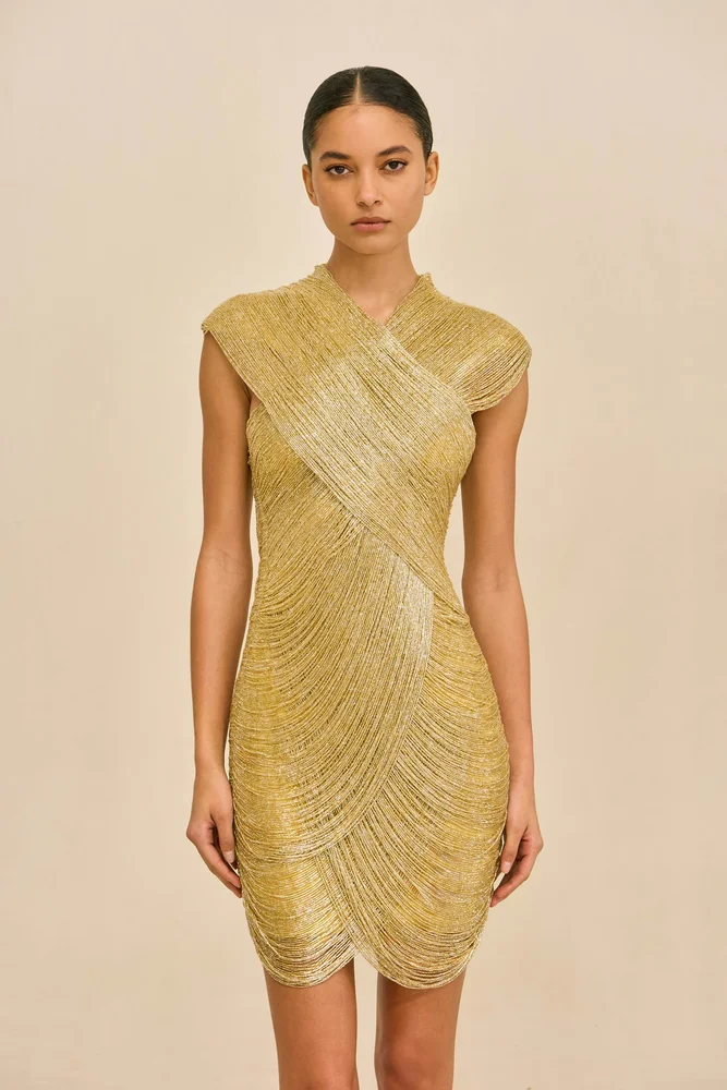 LYON DRESS - LIGHT GOLD