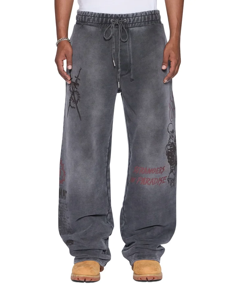 SKOOL TUNNEL TRAK PANT CHARCOAL FADE