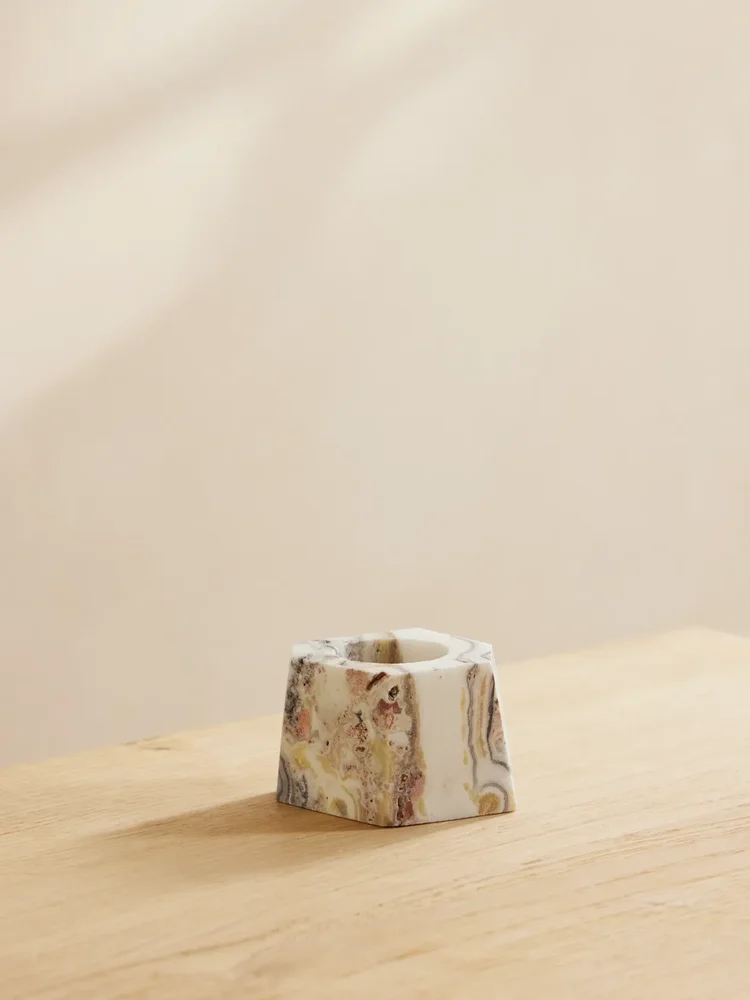 Calcite candleholder