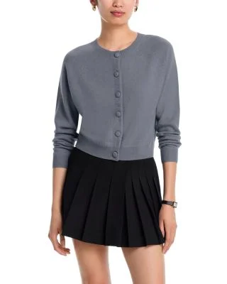 Cashmere100% Cashmere Crewneck Cardigan - Exclusive