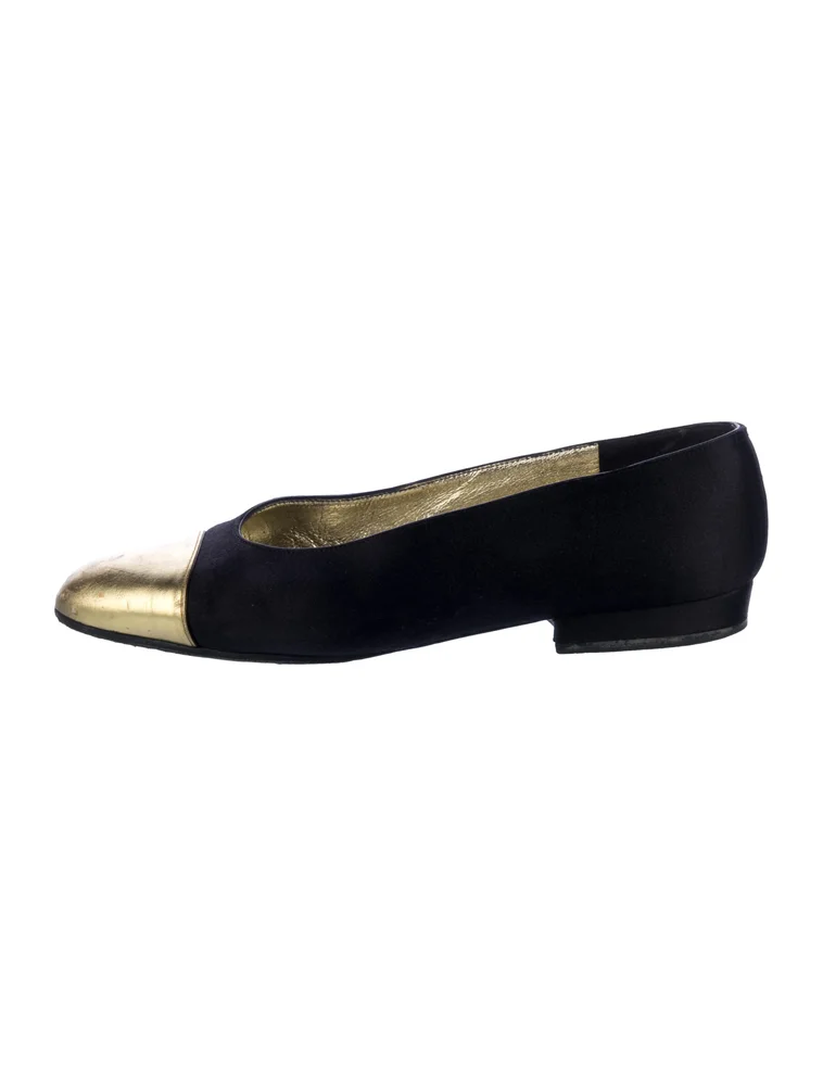 Vintage Satin Ballet Flats