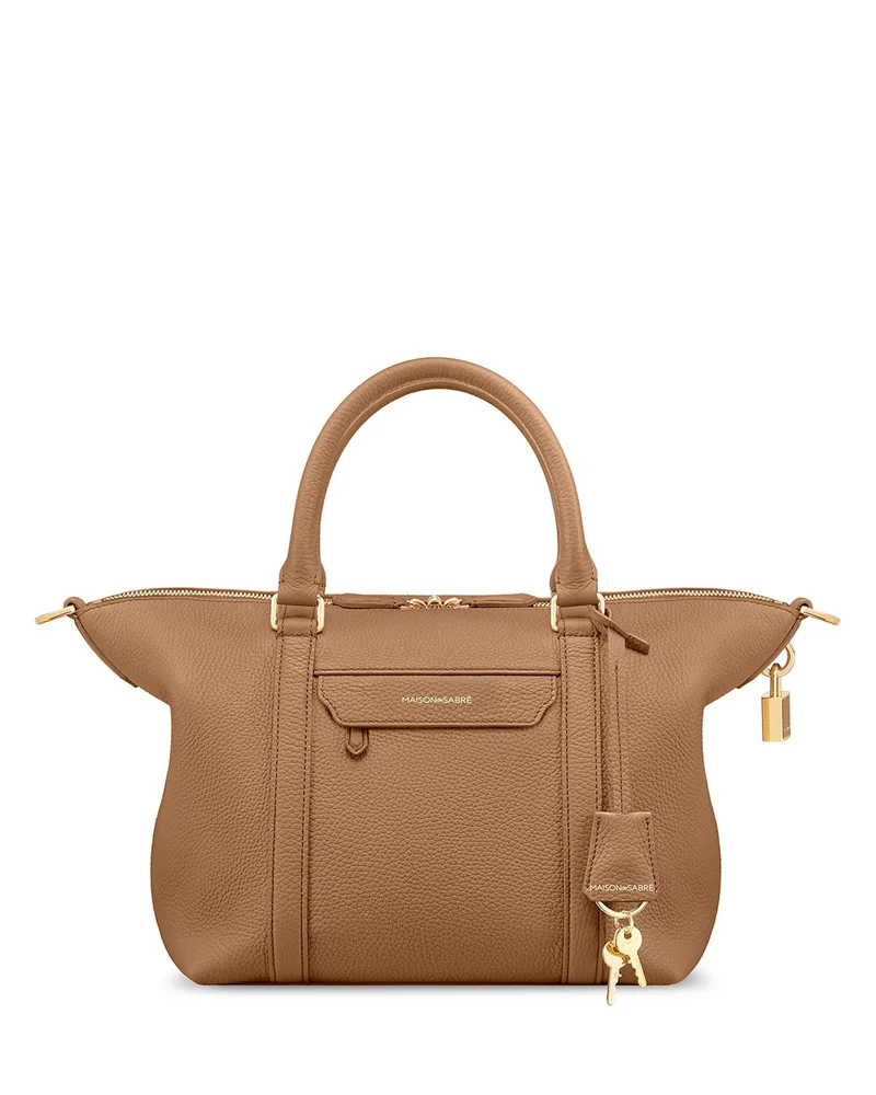 Small Leather Weekender Bag