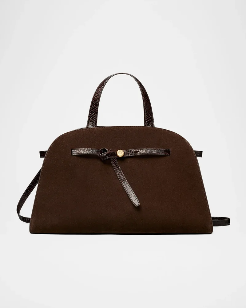 Romy Belted Suede Bauletto