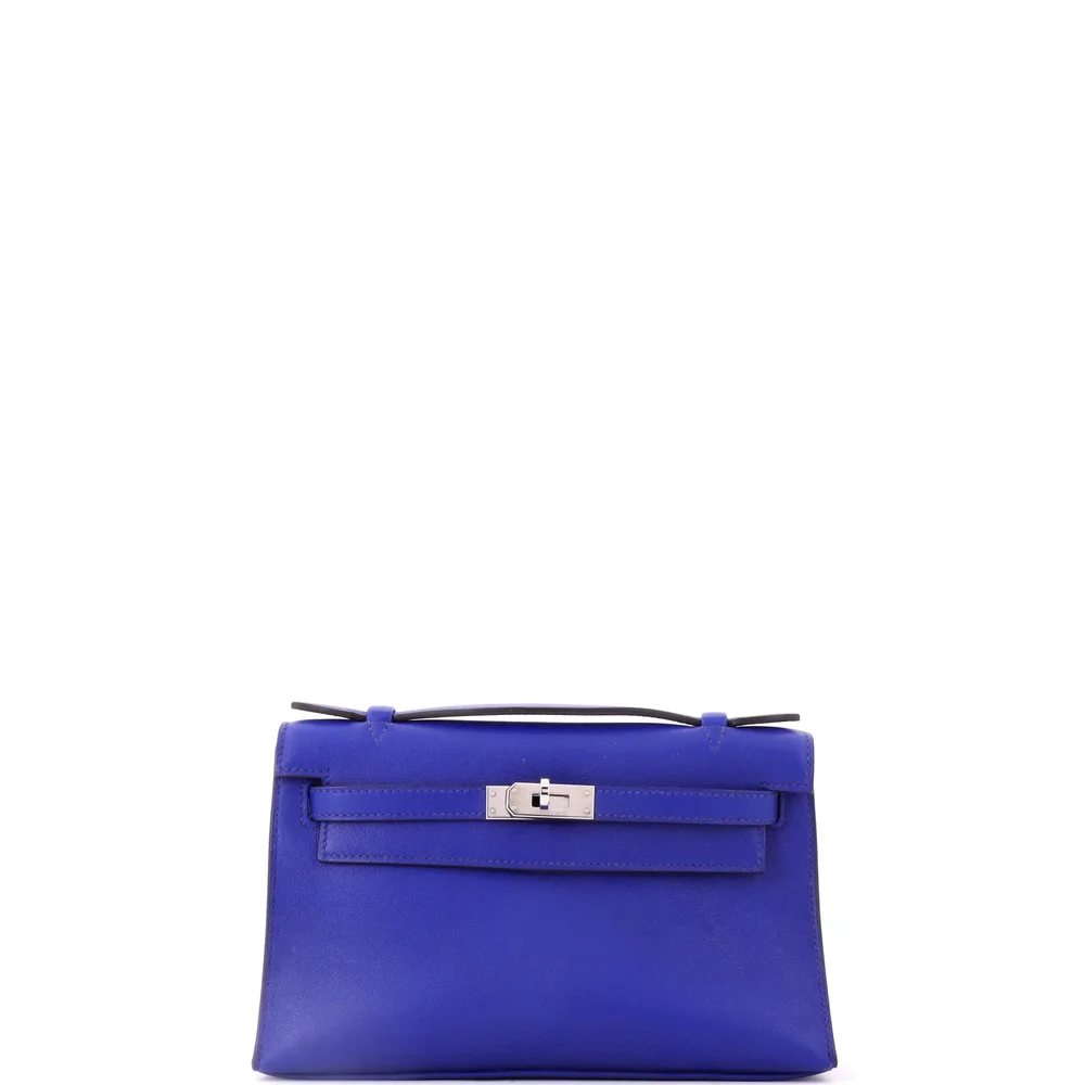 Pre-Owned Kelly Pochette Swift Blue