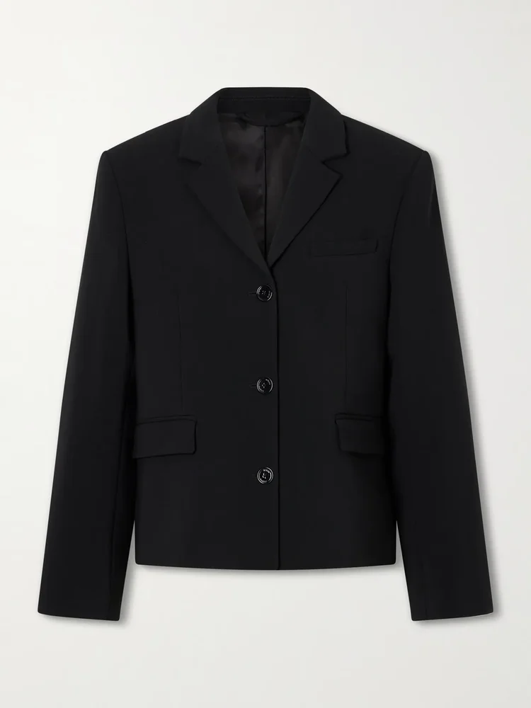 Wool-blend blazer