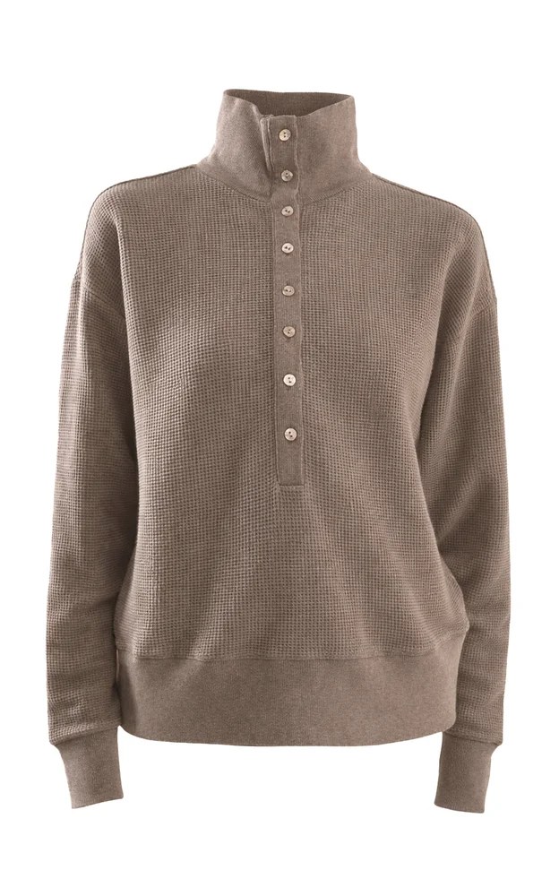 Waffle Knit Pullover