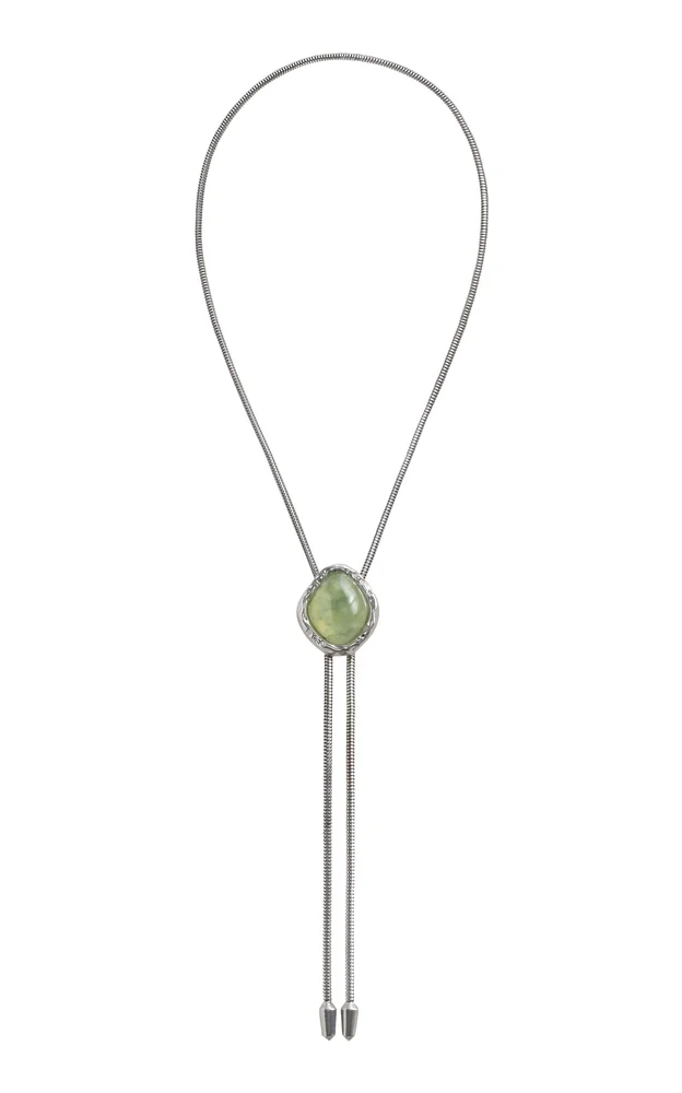 The Lola In Silver With Prehnite