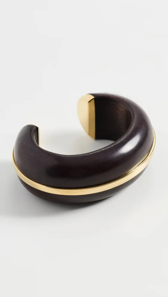 Halo Cuff In Acacia Wood