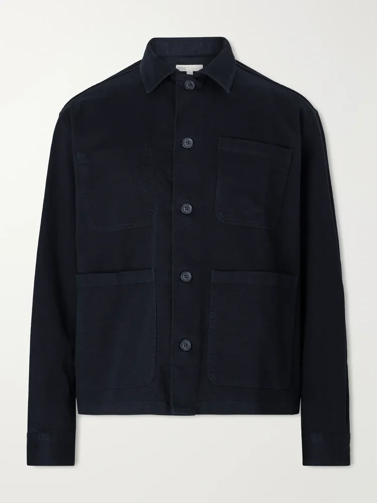 Cotton-Blend Twill Chore Jacket