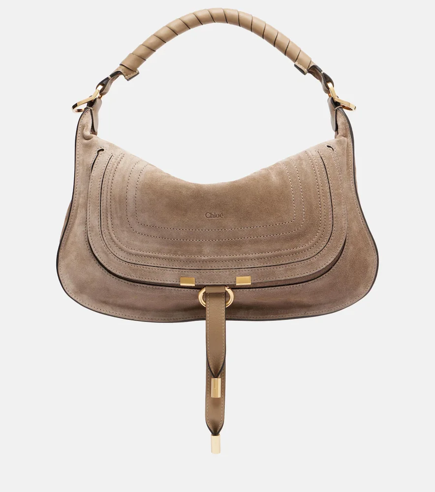 Marcie Small suede shoulder bag