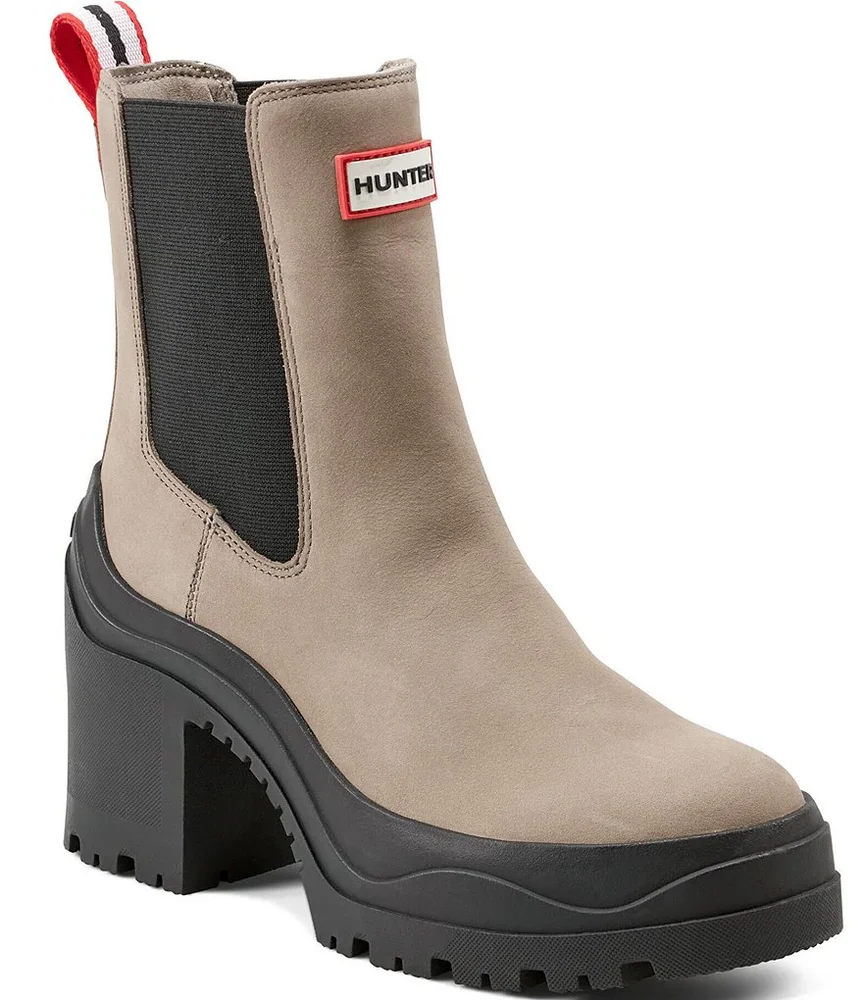 Miana Suede Heeled Waterproof Chelsea Boots