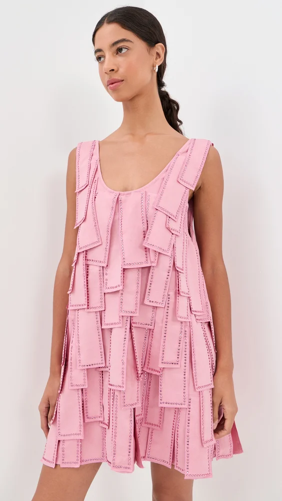 Jewel Tassel Mini Swing Dress