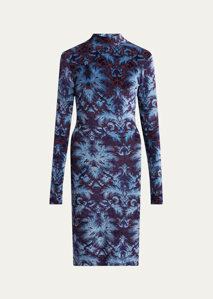 Long-Sleeve Midi Dress