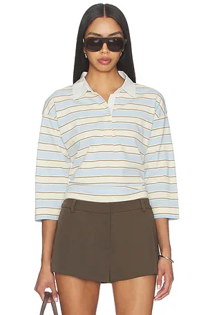 The Lorna Polo Top in Royal Navy