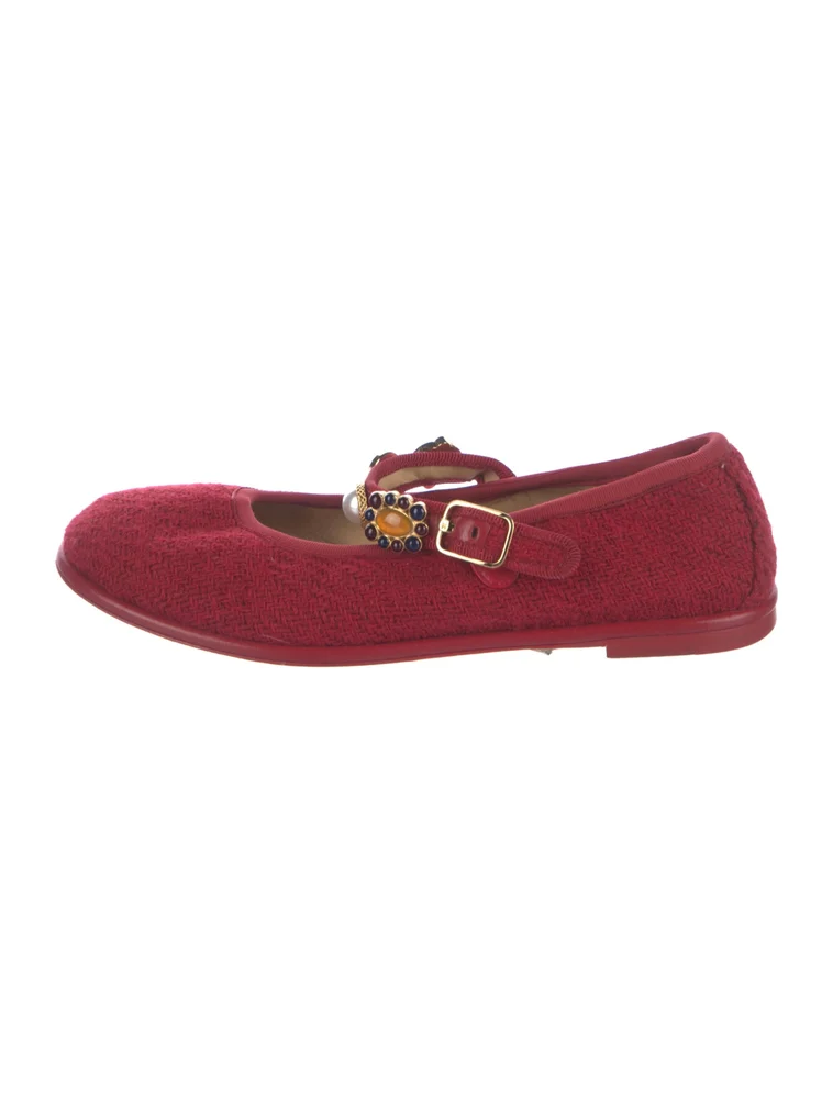 2024 Faux Pearl Accents Ballet Flats