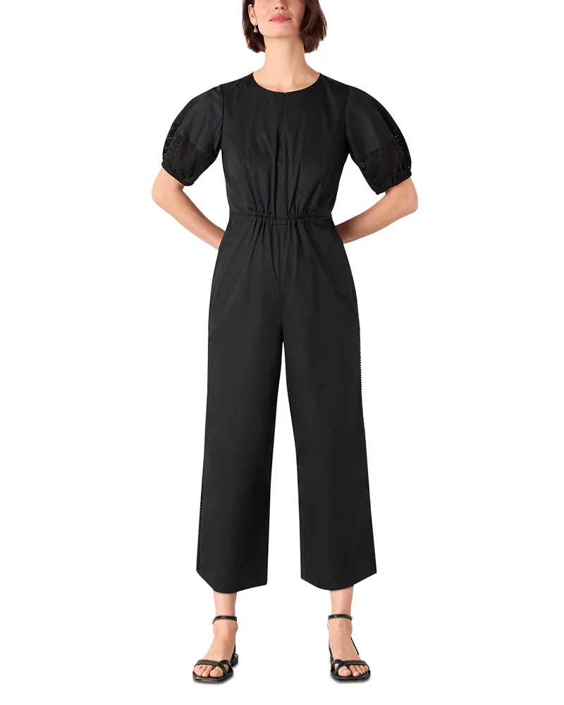 Broderie Poplin Jumpsuit