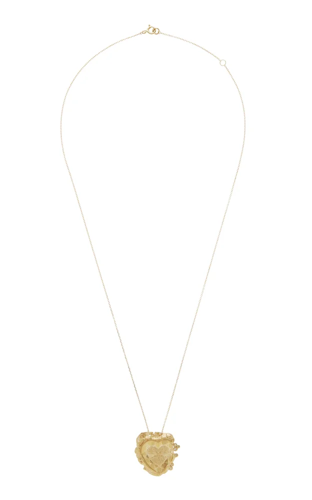 Chiara 9K Yellow Gold Diamond Necklace