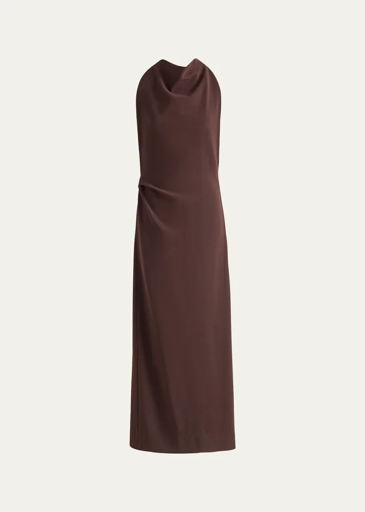 Selena Twisted-Strap Open-Back Maxi Dress