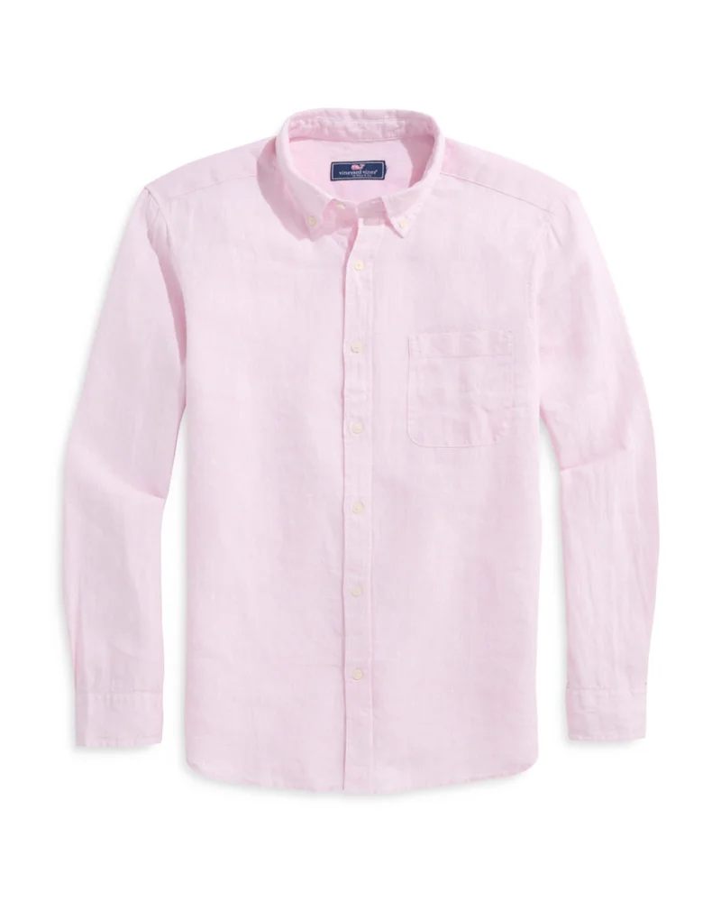 Surfside Regular Fit Button Down Linen Shirt
