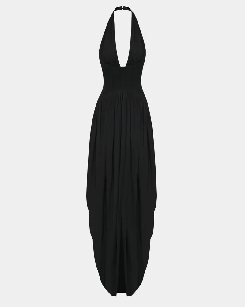 The Halter Corset Gown
