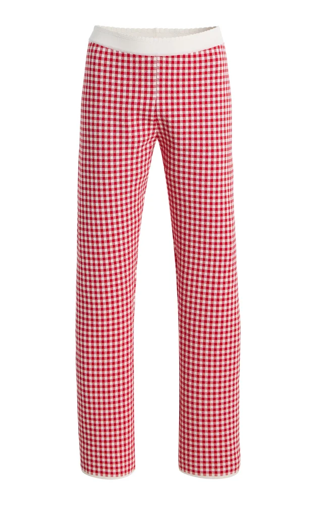 Micah Gingham Knit Pants