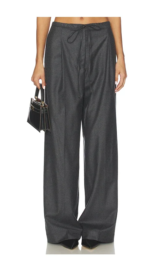 Relaxed Soft Wool Trousers Rohe