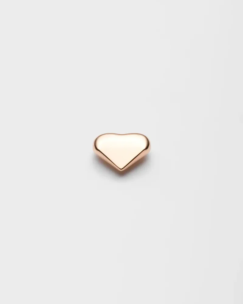 Eternal Gold Nano Heart single earring in rose gold