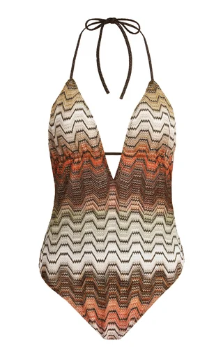 Knit One-Piece Swimsuit