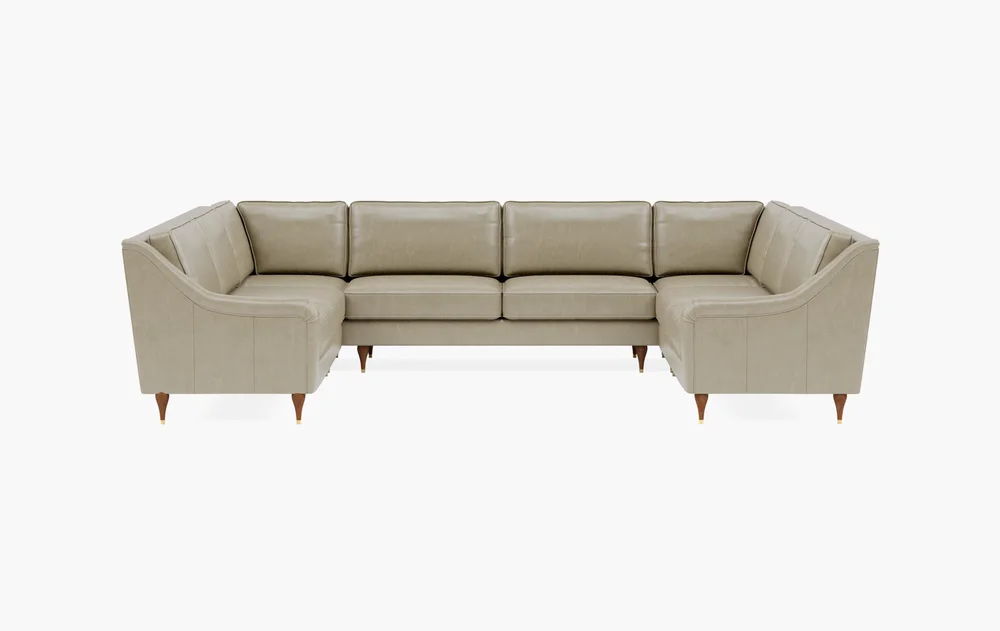 Alexander Leather · 5-Piece (6-Seat) U Shape Sectional