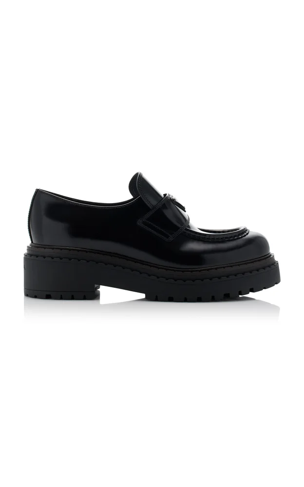 Double Chocolate Leather Loafers